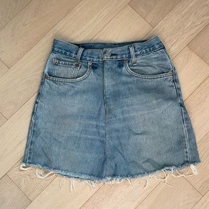Vintage Reworked Levi’s Jean Skirt